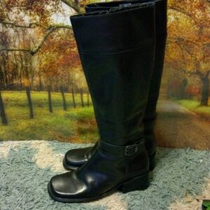 Easy spirit 6M leather tall riding boots